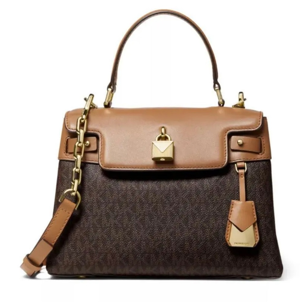 Michael Kors Gramercy Medium Satchel Logo Luggage NWT